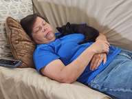 He knew he was safe with the human who rescued him.  This bond was strong from the start.