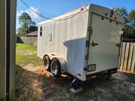 The Bug, port side.  Fresh water inlet and the water heater are seen.
