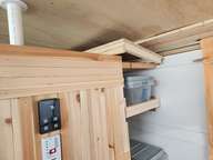 An option for storing the stove capper when the stove is in use indoors.