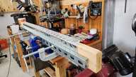 Presenting the DrGerg Bending Jig.  2x4, Unistrut, clamps, rubber hammer. It worked.