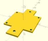 The bracket was a simple design in OpenSCAD.  Code is in the article..