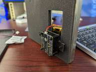 The assembly is mounted using the existing holes. No drilling required.