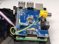 This demonstrates a mounting method. Don't use this as a wiring diagram.