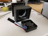 The induction fan housing.
