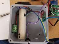This pic is primarily to show the Reset Switch mounting method.  It's affixed by "plastic welding", aka, melting the plastic with a soldering iron.