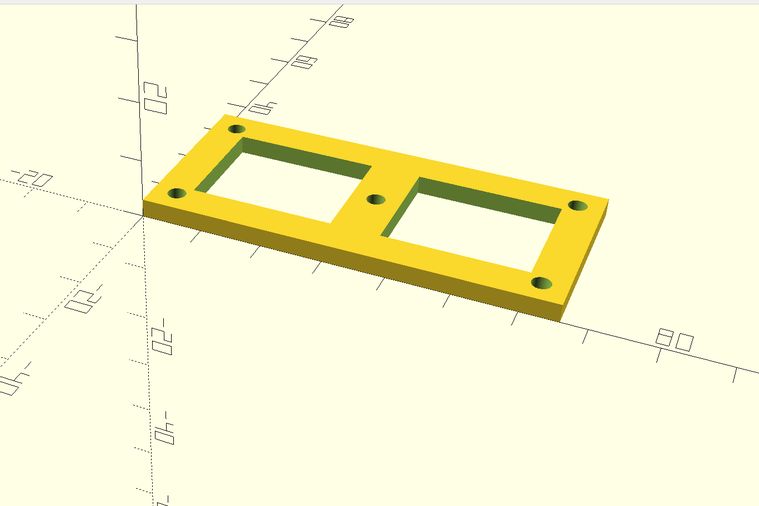 Pi to Printer Base Mount.