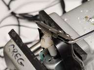 I can use this right-angle pick tool to pry the cutter blade up.