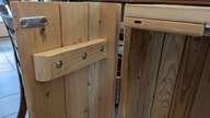 Wood and metal and that is all.  No glue.