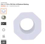 Then there's a 2 inch to 1-1/2 inch reducer.