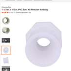 Then there's a 1-1/2 to 1/2 inch MPT reducer.