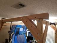 This corner bracing really works great.  It may be overkill, but I don't think so.  There is no movement in the framework at all.